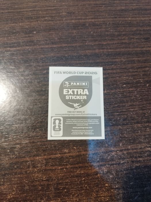 Cromo extra sticker rosa do Salah
