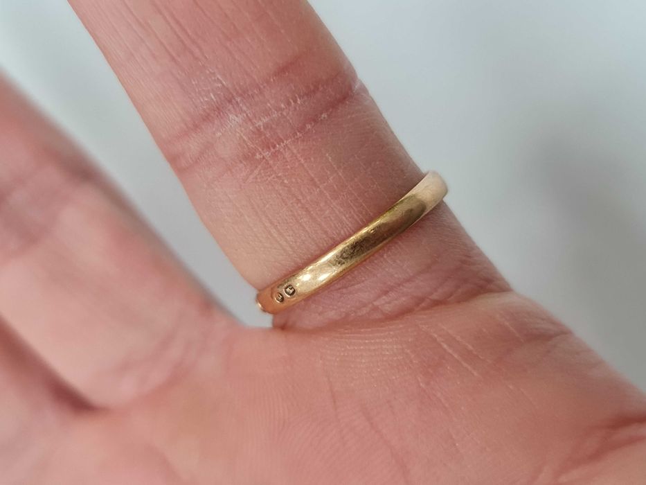 Wiekowy złoty pierścionek damski/ 585/ 2.56 g/ R15