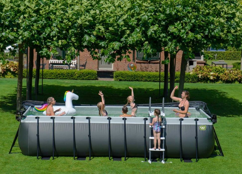 Басейн каркасний EXIT з куполом 540х250х122 см + тепловий насос