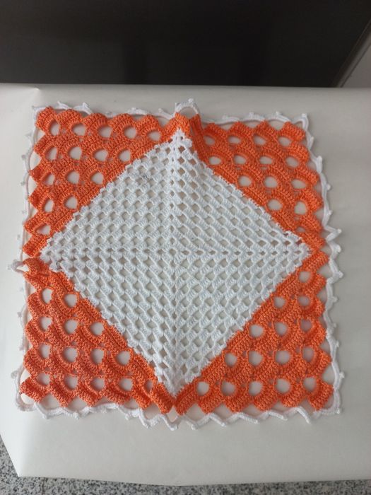 Conjunto de 4 naperons em crochet - artesanal