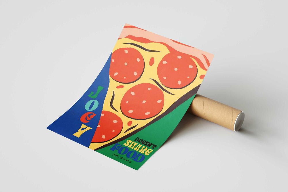 Vintage Plakat A3 Przyjaciele kultowe cytaty