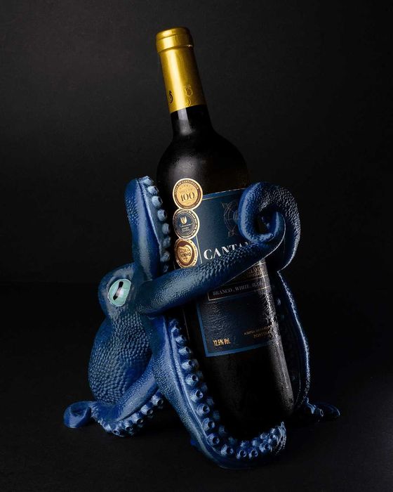 Porta-vinhos de polvo
