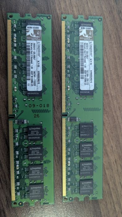 Оперативна памʼять Kingston DDR2 2GB (2×1GB) 800 MHz
