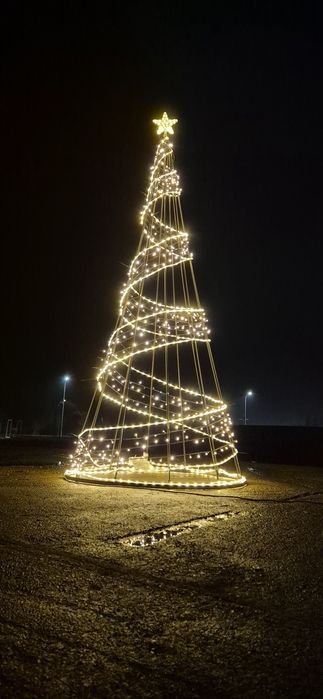 PRZEDSPRZEDAŻ !!! Metalowa choinka 3D zewnętrzna LED