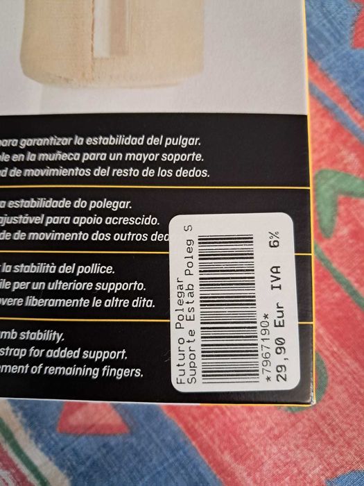 Estabilizador de polegar Deluxe, tamanho S/M