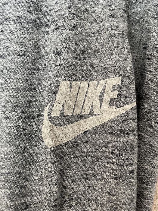 Dresy Nike S szare melanż bawełniane wysoki stan