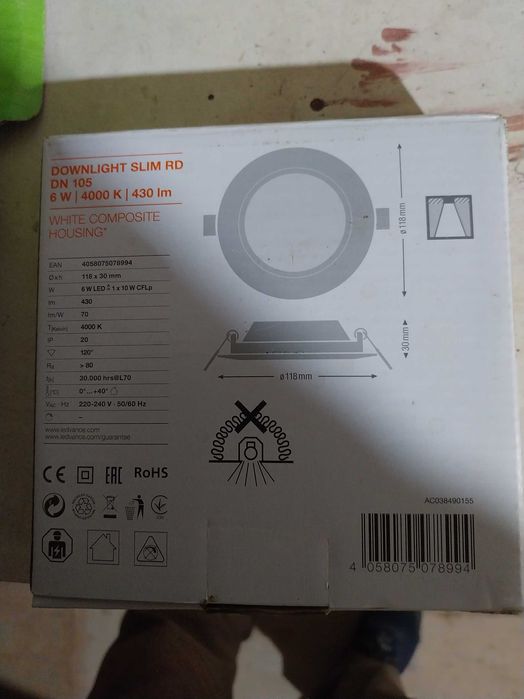 lampadas led para embutir