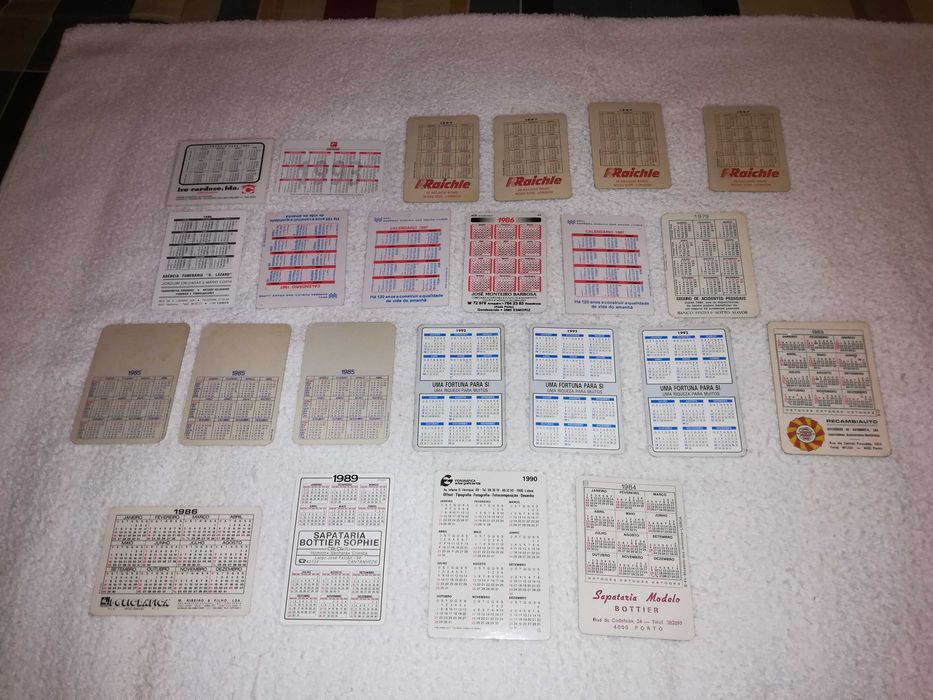 monumentos e paisagens da cidade de lisboa (23 calendários) raros