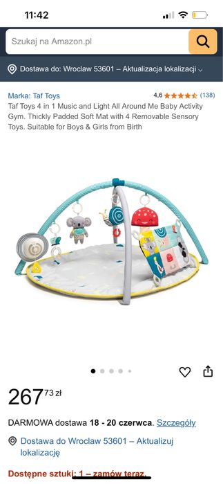 Mata interaktywna Taf Toys