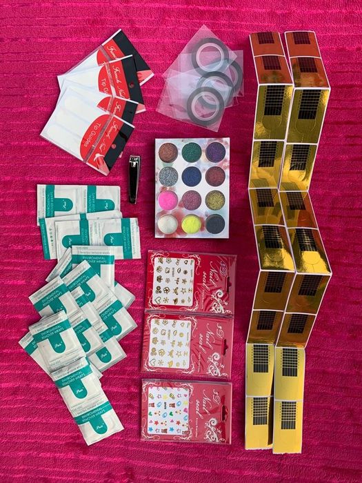 (Novidade) Kit completo de unhas de Gel