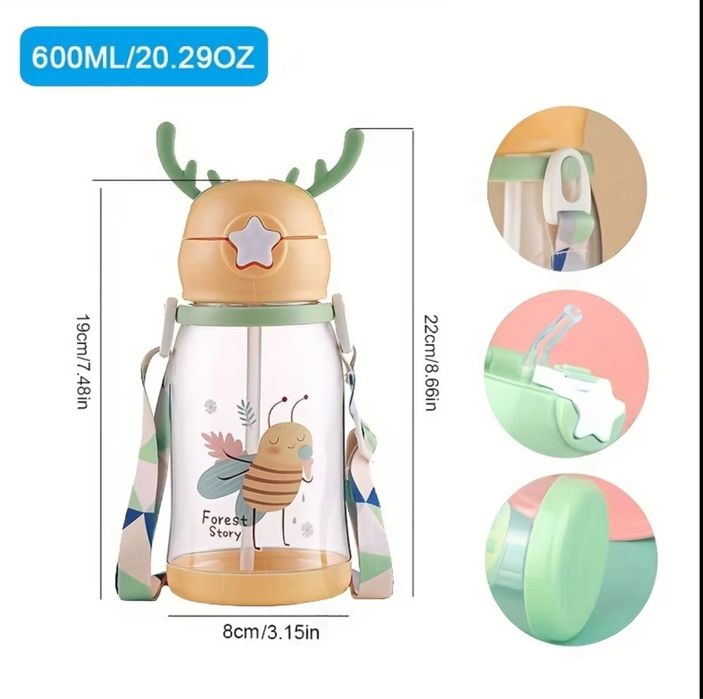 Поїльник дитячий / поїлка / пляшка з трубкою