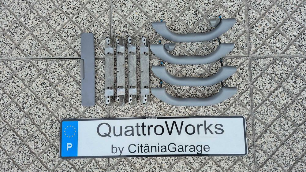 Pegas teto Audi A4 B5 A3 8L facelift + suportes + pala tapa sol