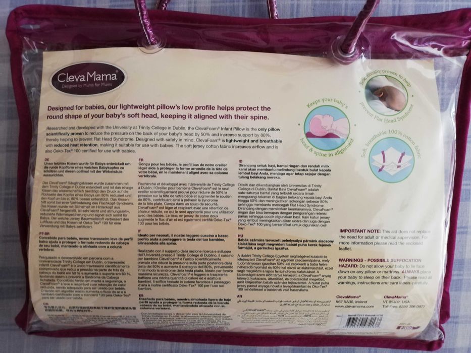 almofada ergonómica bebé