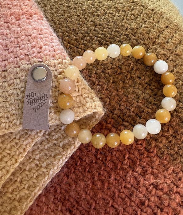 Chusta szydełkowa mech z bransoletką