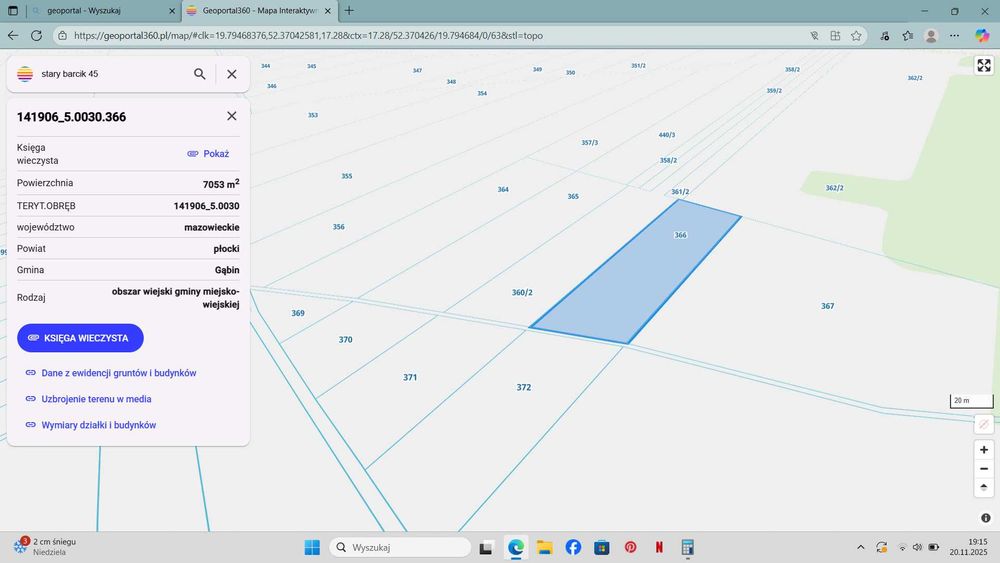 Sprzedam ziemię rolną o powierzchni 6,20 ha