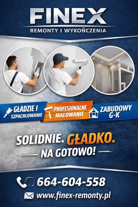 Remont,Zabudowy GK, Glazura,Szpachlowanie , Renowacja Poddaszy