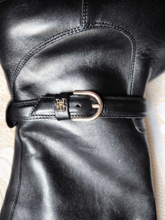 NOWE Tommy Hilfiger Elevated Essential Longboot | Skóra naturalna | Rozm. 40 | Oryginał