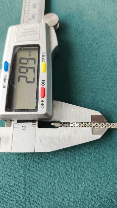 Srebrny łańcuszek - splot Bismark - szerokość 3 mm