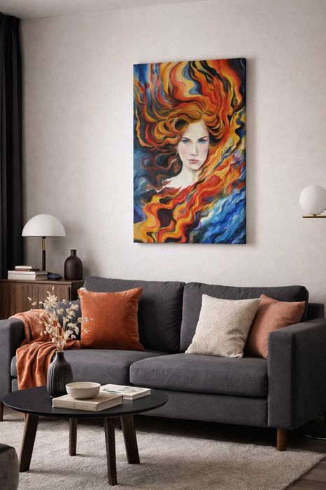 Obraz olejny portret kobiety, 50x70