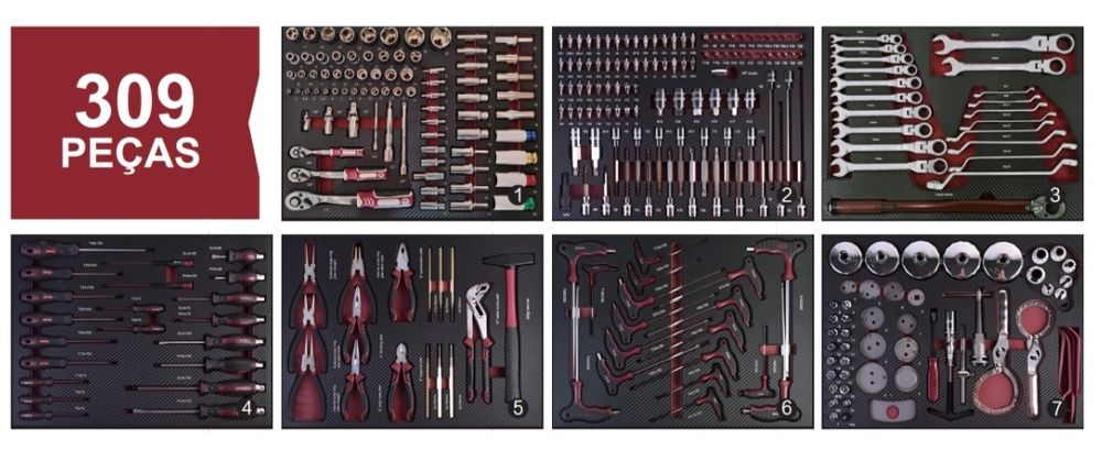 Carrinho de Ferramentas completo