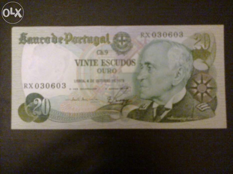 20 Escudos Banknote, 1978, Gago Coutinho