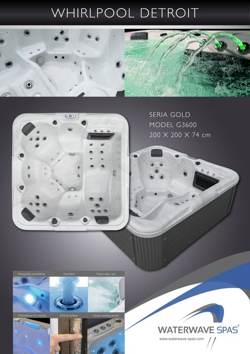 Wanna Ogrodowa Detroit Waterwave