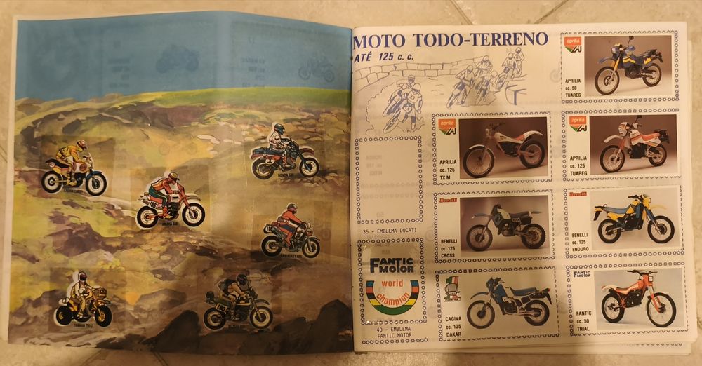 Revista de cromos de  motas