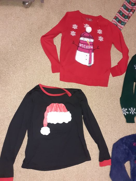 Світер, светр новорічний, жіночий різдв'яний s-л