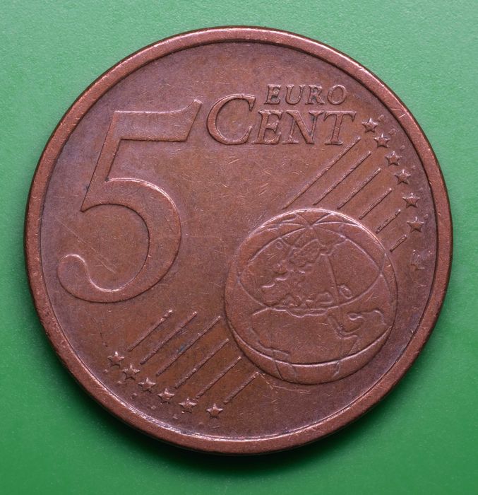 Moeda cinco centimos Alemanha