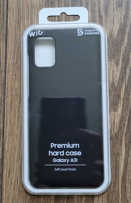 etui plecki Wits do Samsung Galaxy A31 czarne plastikowe twarde NOWE