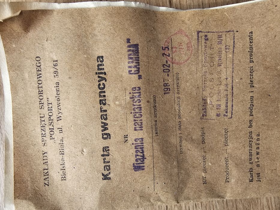 Wiązania narciarskie GAMMA 1987