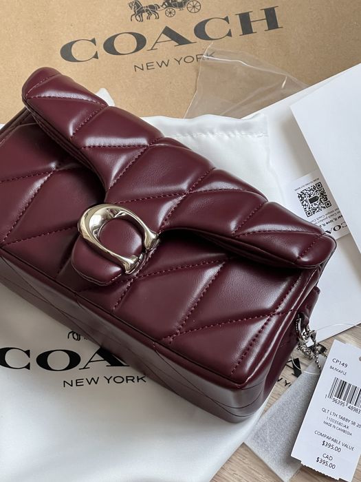 Сумка Coach Tabby 20 марсала