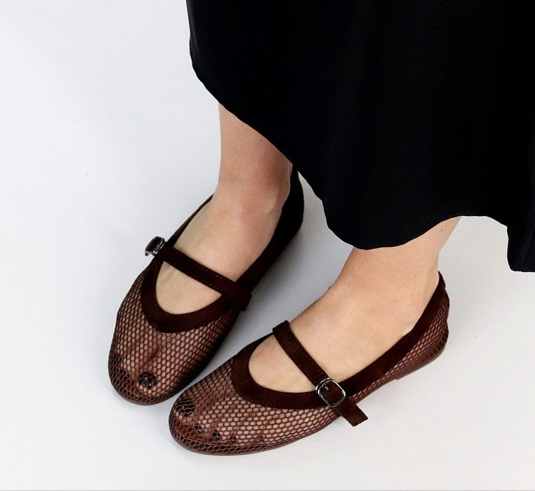 Женские балетки сетка Alaia