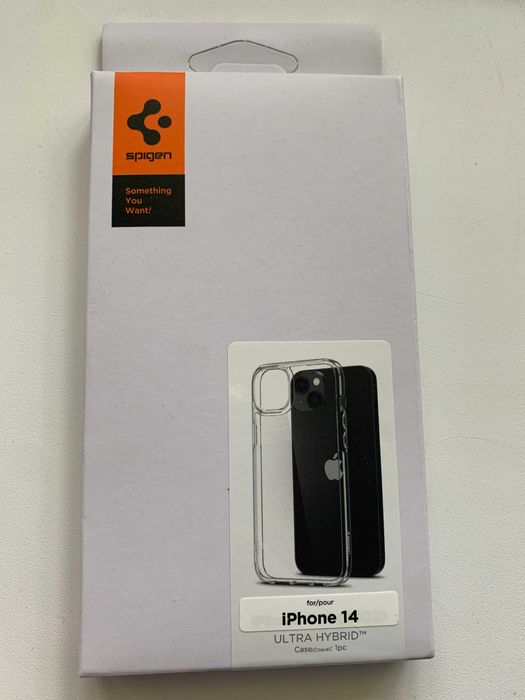 Чехол прозрачный Spigen Ultra Hybrid iPhone 14 Pro Max/ 14 (США)
