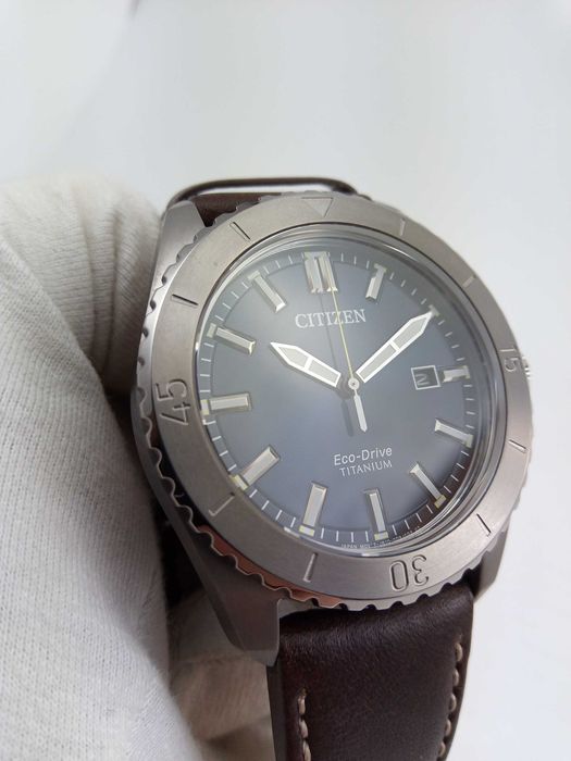 Титановые мужские часы Citizen Eco-Drive AW1840-09L, сапфировое стекло