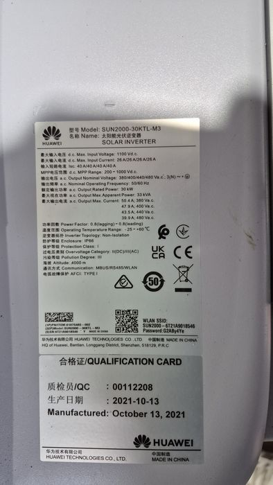 Інвертор Huawei SUN2000-30KTL-M3