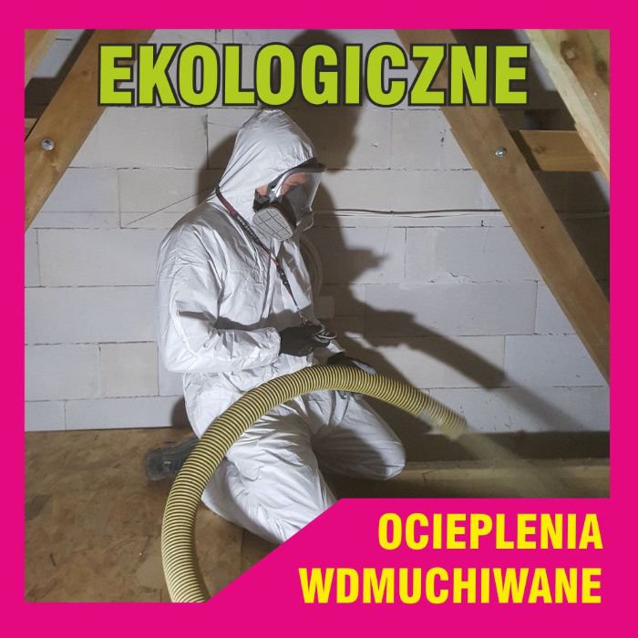 Docieplenie Poddasza CELULOZA Metodą wdmuchiwania STROPODACH IZOLACJA