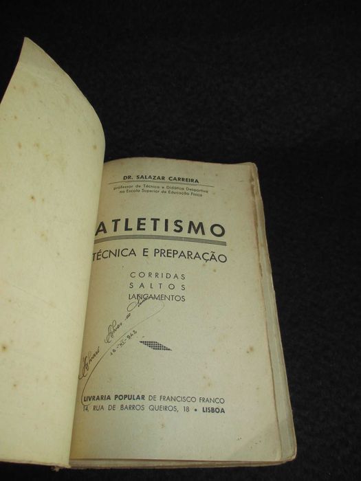Livro Atletismo Técnica e Preparação Salazar Carreira