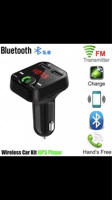 FM Модулятор трансмітер. Bluetooth 5.0, Автомобільна зарядка.