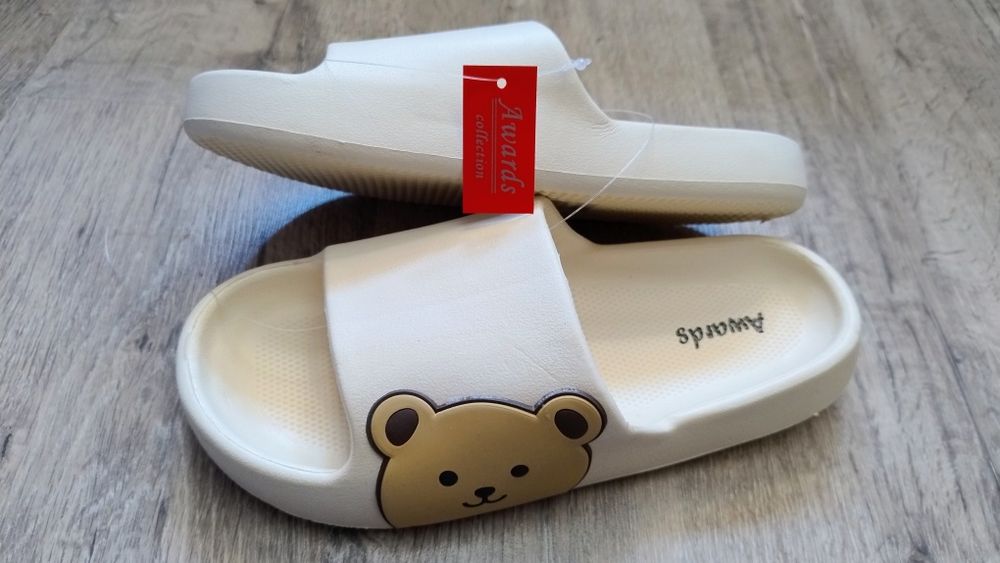 Nowe klapki z misiem 38/39