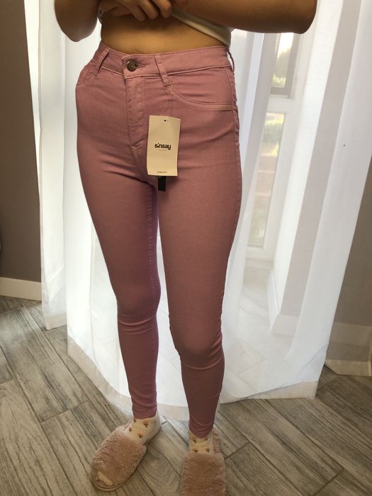 фиолетовые джинсы sansey 12-13 лет