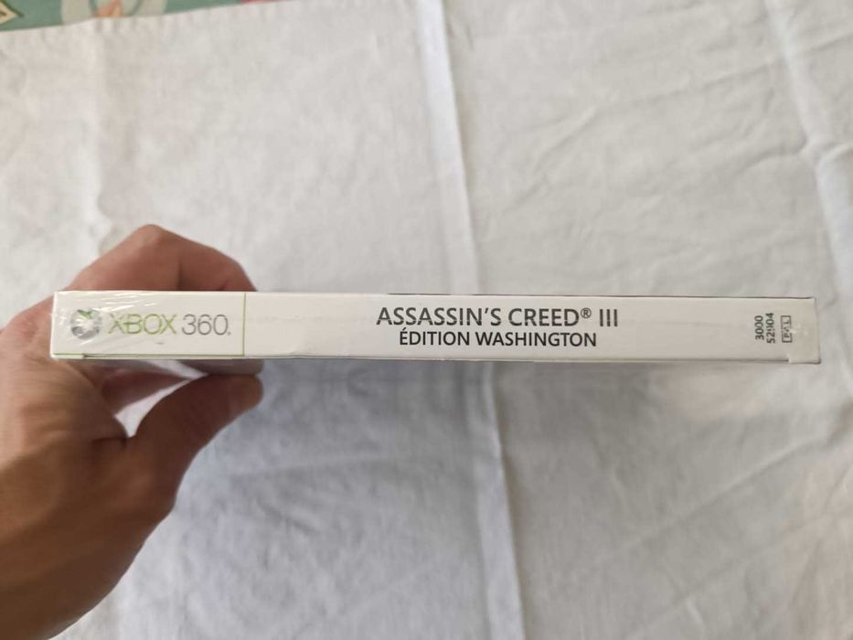 Assassin’s Creed III – Edição Washington (Xbox 360, PAL FR) Novo Selado  Raro