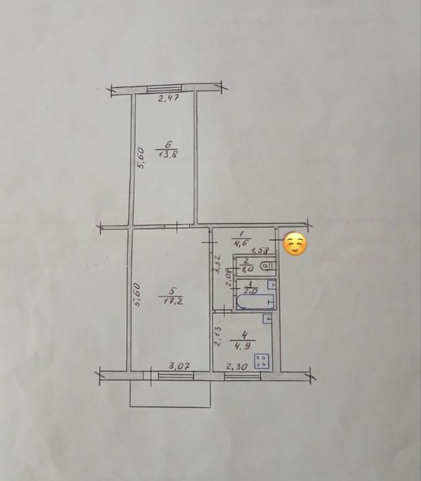 Продаж двокімнатної квартири