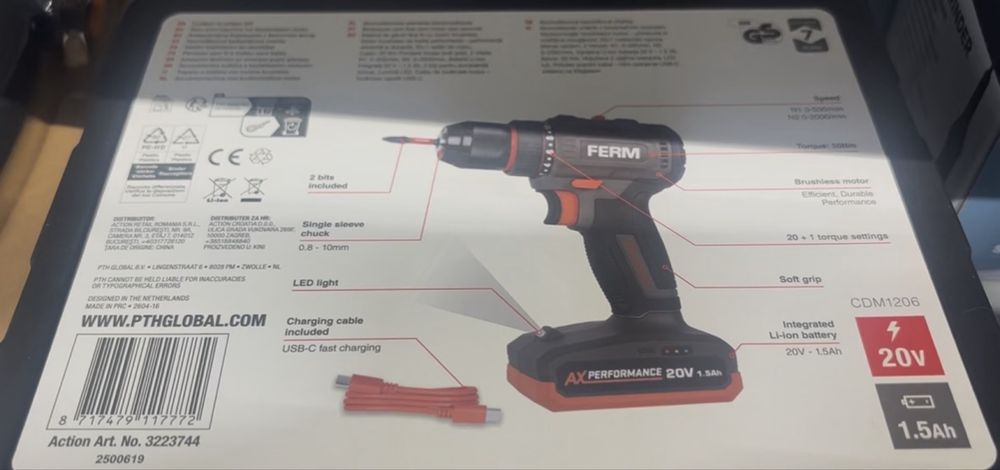 Aparafusadora  bateria 20v