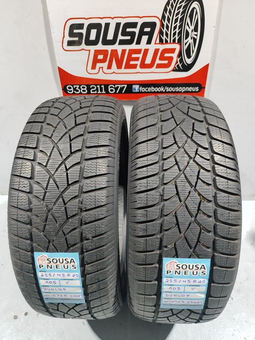 2 pnues semi novos 255-45 R20 Dunlop - Oferta dos portes