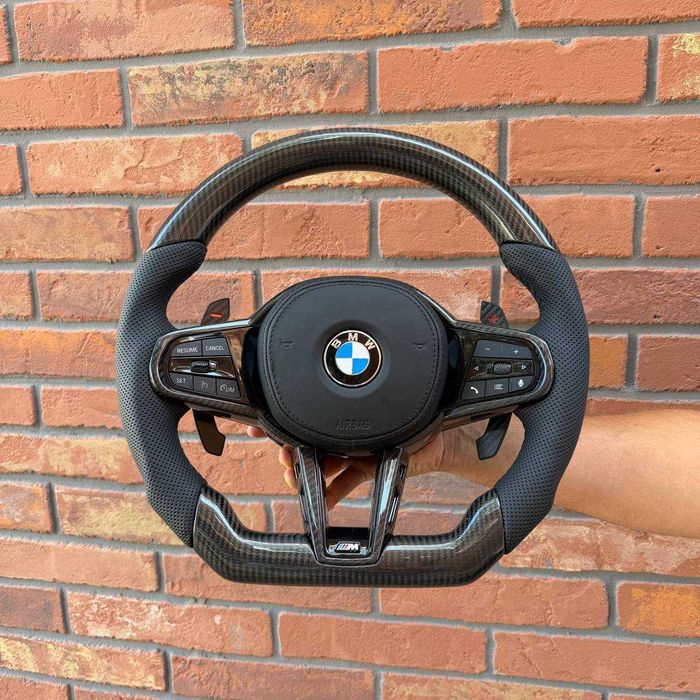 Спортивне кермо BMW M Performance G-серія / G01 G05 G20 G30 G11 Карбон та Шкіра