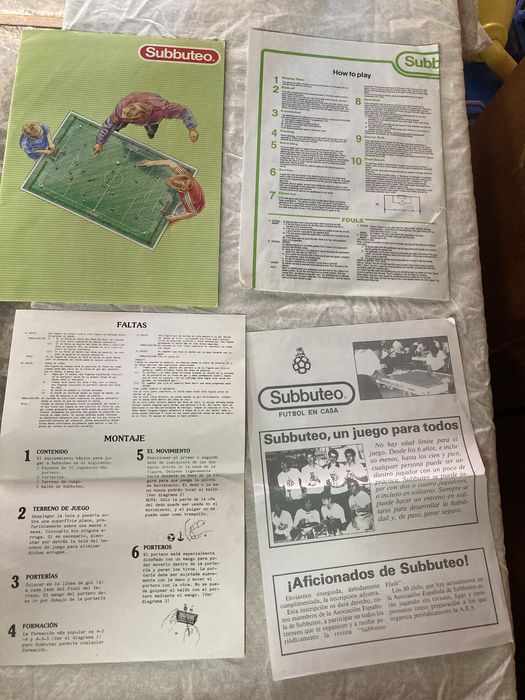 Jogo Subbuteo de 1991