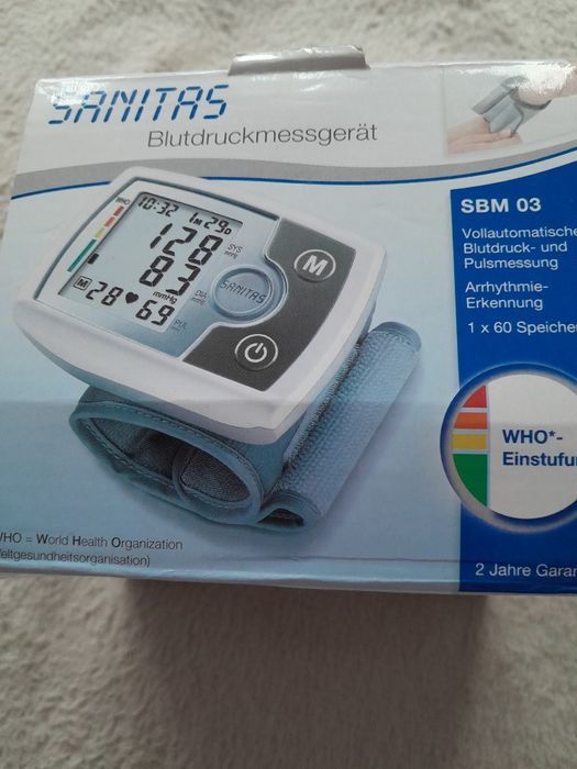 Ciśnieniomierz elektroniczny na nadgarstek Sanitas