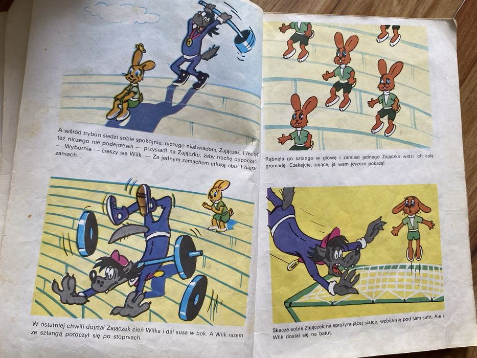 Wilk i Zając Czekaj Ja Ci Pokażę. komiks A. Kurlandski z 1990r
