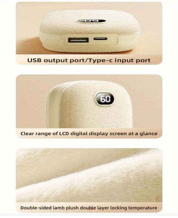 Аккумуляторные грелки для рук, разные usb